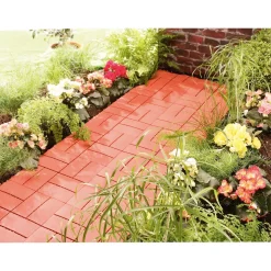 Gartenplatten, 4 Stück terracotta