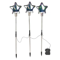 Gartenstecker "Glitzer-Sternentraum", 3 Stück