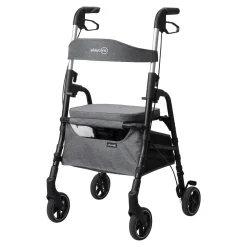 Gehhilfe W04 mit Sitztasche, klappbar grau