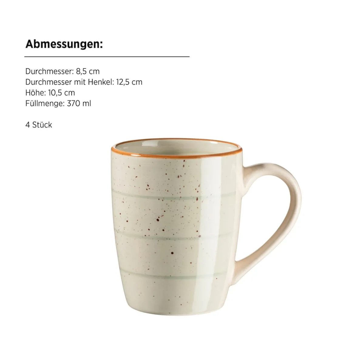 Geschirr Set, Steinzeug Valmera Hellgrün