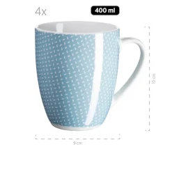 Geschirr-Set, Porzellan Kitchen Time II Blau