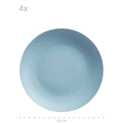 Geschirr-Set, Porzellan Kitchen Time II Blau