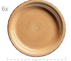 Geschirr-Set, Steingut Lumaca Rauchblau