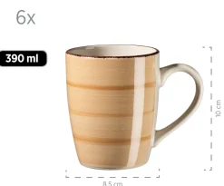 Geschirr-Set, Steingut Lumaca Dunkelblau