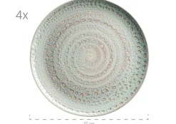 Geschirr-Set, Steingut Spicy Market Grün