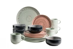 Geschirr-Set, Steingut Spicy Market Grün