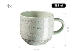 Geschirr-Set, Steingut Spicy Market Grün