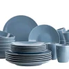 Geschirr-Set, Steinzeug Elissa Blau