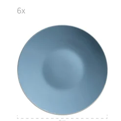 Geschirr-Set, Steinzeug Elissa Blau