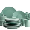 Geschirr-Set, Steinzeug Elissa Grün