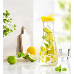 Glaskaraffe „Zitrone“, 1 l