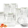 Gothika Vorratsglas-Set mit Deckel, Glas 7 x Einmachglas