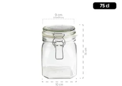 Gothika Vorratsglas-Set mit Deckel, Glas 7 x Einmachglas