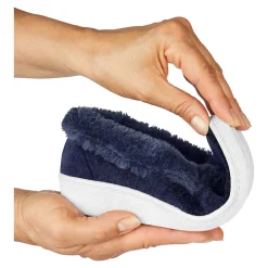 Hausschuh "Elegant" blau