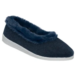 Hausschuh "Elegant" marine