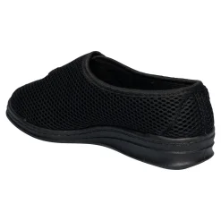 Hausschuh mit Klettverschluss "Komfort" schwarz