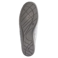 Hausschuh-Ballerina „Bärbel“ grau