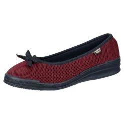 Hausschuh-Ballerina rot