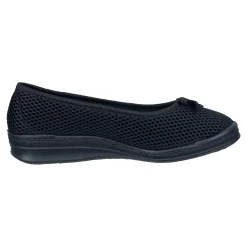 Hausschuh-Ballerina schwarz