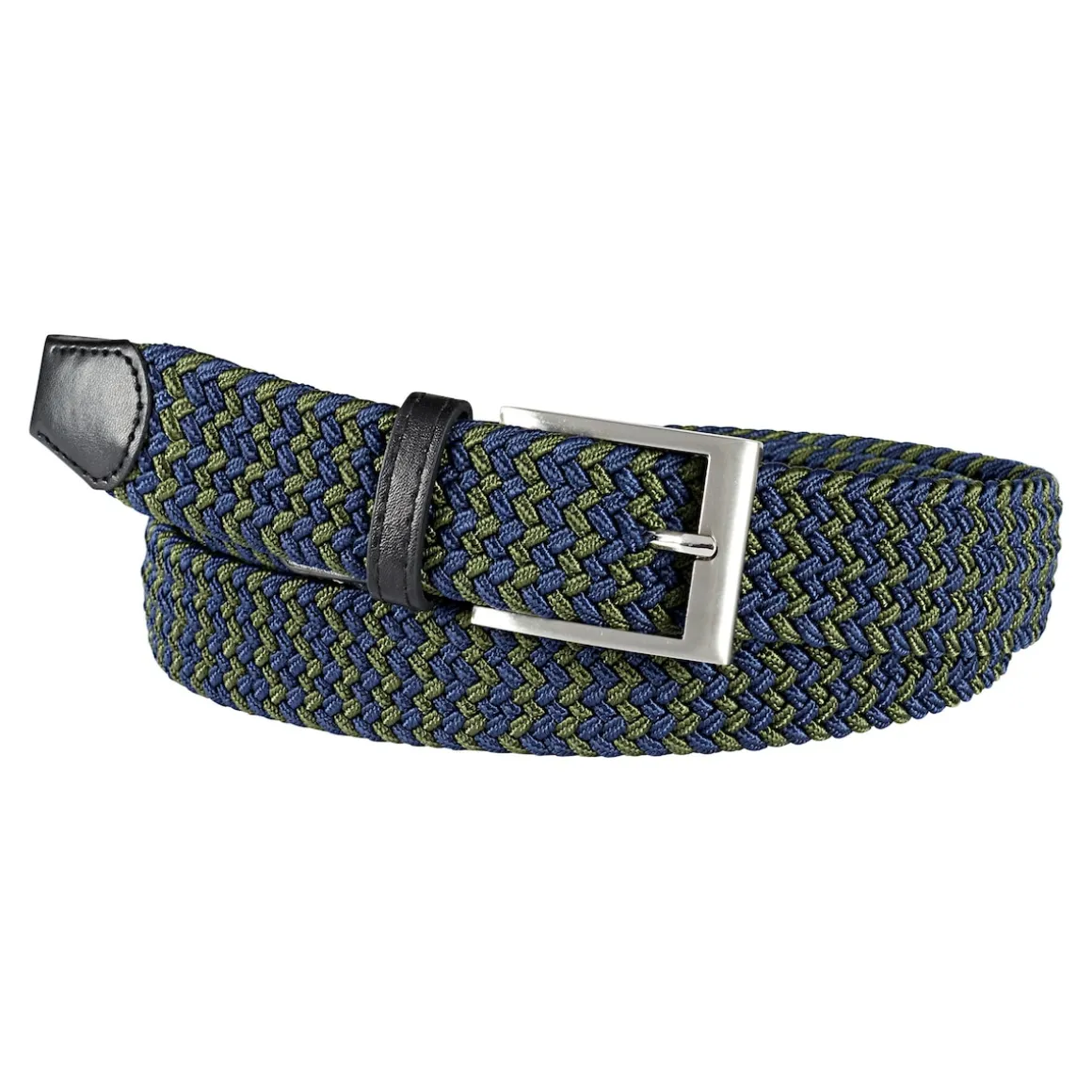 Herren-Flexigürtel oliv/blau