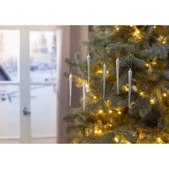 Hänge-Deko „Glas-Zapfen“, 6 Stück