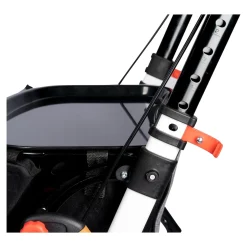 Indoor-Rollator in Holz-Optik mit Tasche und Tablett - AT51040 weiß/braun