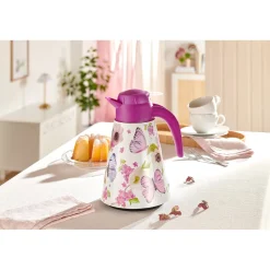 Isolier-Kaffee-Kanne, 1,2 l Hortensie