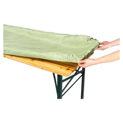 Jacquard-Spanntischdecke zartgrün