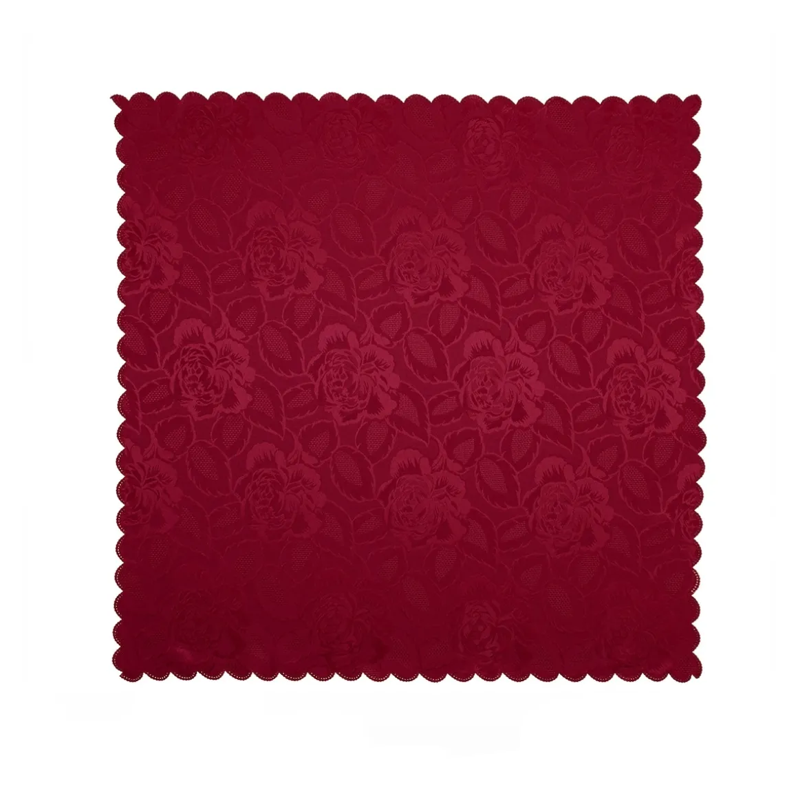 Jacquard-Tischdecke "Jasmin" bordeaux