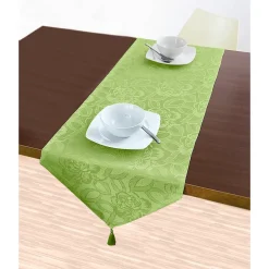 Jacquard-Tischdecke "Jasmin" hellgrün