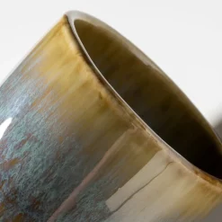 Kaffeebecher-Set, Steinzeug Flussufer blau, grün, braun