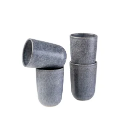 Kaffeebecher-Set, Steinzeug Moos'N'Stein Grau