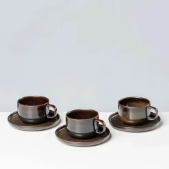 Kaffeeobertassen-Set, Steinzeug Glockenklang