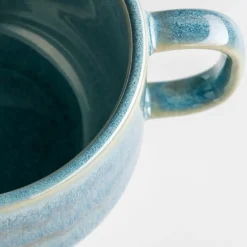 Kaffeeservice, Steinzeug TIEFER SEE Blau / Grün