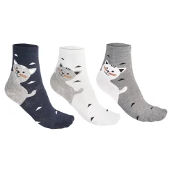 Katzensocken "Lilly", 3 Paar