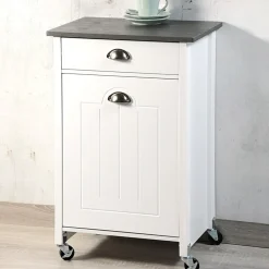 Küchenwagen mit Mülltrennsystem und Schublade