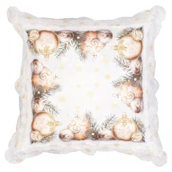 Kissenhülle „Festtagskugeln“, 40x40 cm