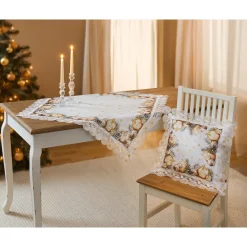 Kissenhülle „Festtagskugeln“, 40x40 cm