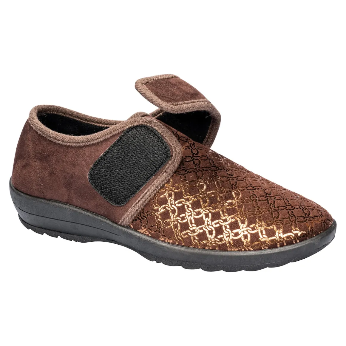 Kletthausschuh „Elegant“ schoko