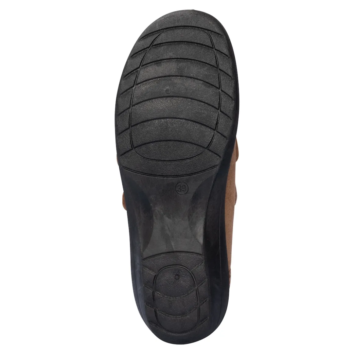 Klett-Pantolette "Petra" braun