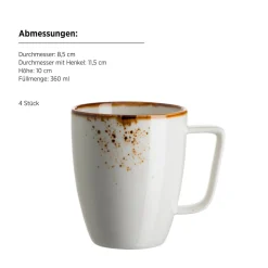 Kombiservice, Porzellan Pintar Beige / Braun