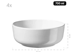 Kombiservice, Steinzeug ALENIA Weiß