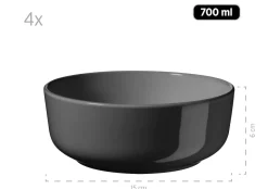 Kombiservice, Steinzeug ALENIA Grau