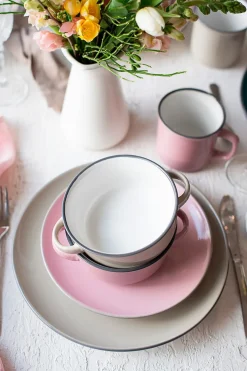 Kombiservice, Steinzeug Maila Rosa / Grau / Blau / Grün