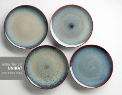 Kombiservice, Steinzeug Teona 4 x Speisteller, 4 x Suppenteller, 4 x Dessertteller, 4 x Müslischüssel, 4 x Kaffeebecher