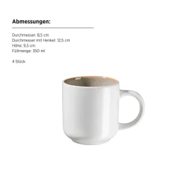 Kombiset, Steinzeug Malea Beige