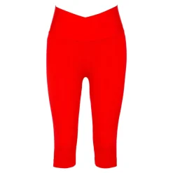 Komfort-Capri-Leggings "Leonie" rot