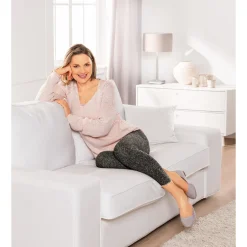 Komfort-Wärmehose bordeaux-melange