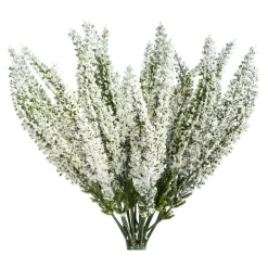 Kunstblume "Erika" grün-weiß