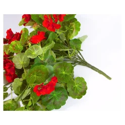 Kunstblume "Hängegeranie" rot